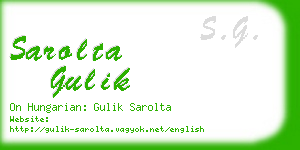 sarolta gulik business card